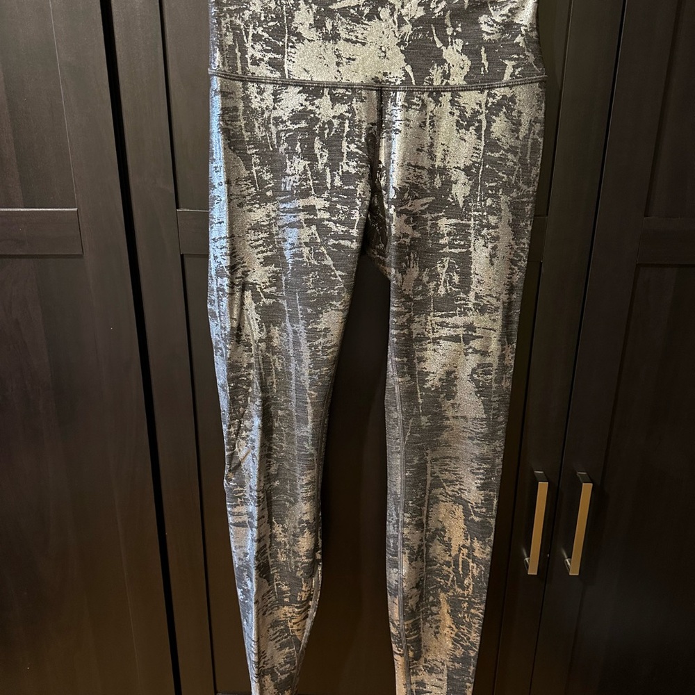 Lululemon Wunder Under Hi-Rise Tight 28” Brindle Foil Leggings Size 6